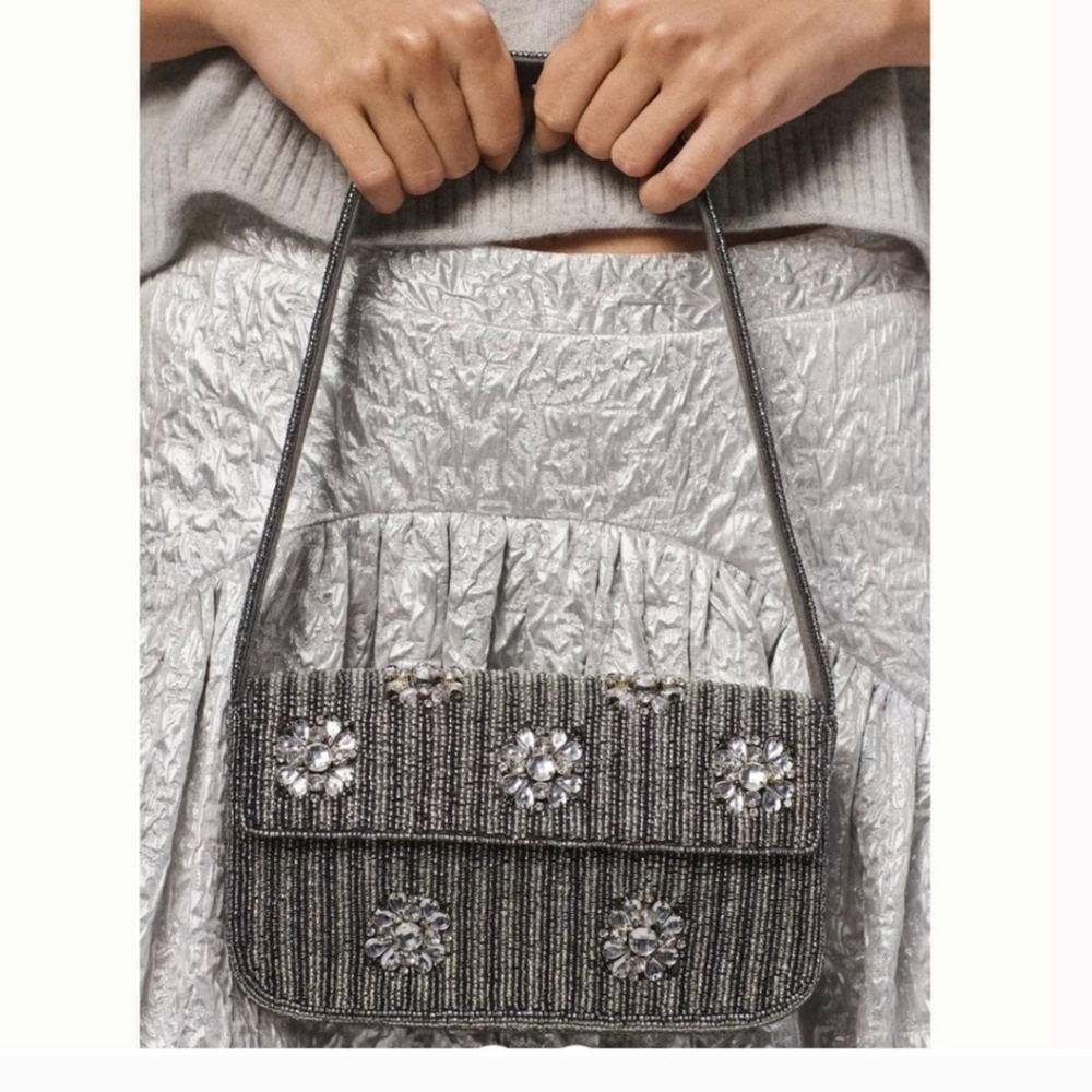 NWT Anthropologie Fiona Beaded Bag